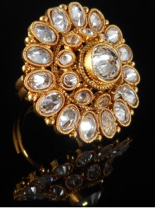 Designer Polki Finger Ring